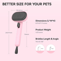Cat Brushes for Indoor Cats, Cat Hair Brush for Shedding