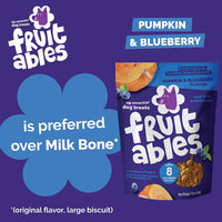 Baked Dog Treats, Low Calorie Treats, Pumpkin & Blueberry, 7Oz