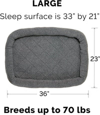 Dog Bed for Large/Medium Dogs, 100% Washable, Sized to Fit Crates