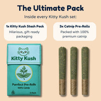 Kitty Kush Catnip Pre-Roll Toys (3-Pack) 100% Catnip Filled