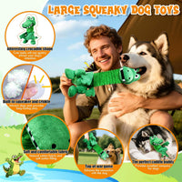 Large Squeaky Dinosaur Dog Plushie