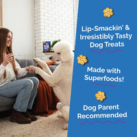Baked Dog Treats, Low Calorie Treats, Pumpkin & Blueberry, 7Oz