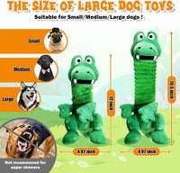 Large Squeaky Dinosaur Dog Plushie