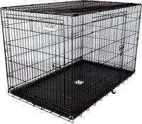 Products Two Door Great Crate Wire Dog Crate, 48 Inch, for Pets 90-125 Lbs, with 5-Point Locking System