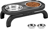 Elevated Dog Bowls, Heighth Adjustable Raised Dog Stands