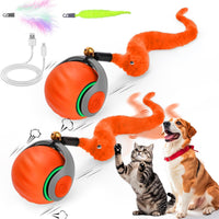 2PCS Interactive Cat Toy Ball, Rechargeable Cat Toys for Indoor Cats