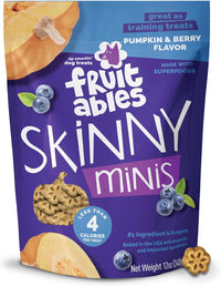 Skinny Mini Dog Treats, Training Treats, Pumpkin & Berry, 12Oz