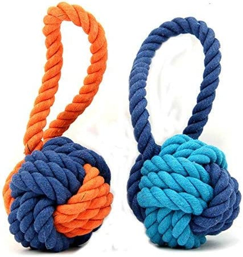 Dog Ball Toy,Dog Interactive Rope Chew Toys D
