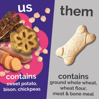 Skinny Mini Dog Treats, Training Treats, Grilled Bison, 5Oz