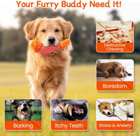 Tough Rooster Squeaky Dog Toy