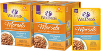 Healthy Indulgence Morsels Adult Wet Cat Food, Natural, Protein Rich, Grain Free, Turkey and Duck Recipe, 3 Oz, Pack of 24 Pouches