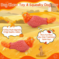 Tough Rooster Squeaky Dog Toy