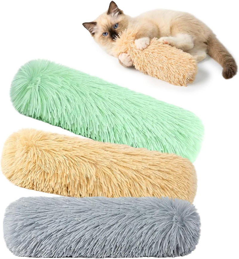 Cat Toys 3 Pack Catnip Pillows, Soft and Durable Crinkle Sound, Solid