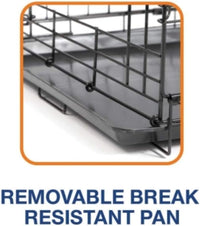 Two-Door Provalue Wire Dog Crate, 36In, for Pets 50-70Lbs
