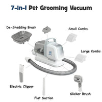 7-In-1 Dog & Cat Grooming Vacuum - Stop Fur & Anxiety at Grooming Time