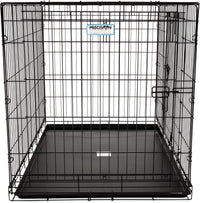 Products Two Door Great Crate Wire Dog Crate, 48 Inch, for Pets 90-125 Lbs, with 5-Point Locking System