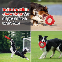 Indestructible Dog Chew Toys for Aggressive Chewer (red)
