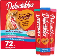 Squeeze up Seafood Variety Pack Delectables 72 pack