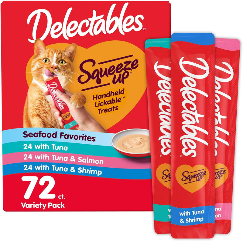 Squeeze up Seafood Variety Pack Delectables 72 pack
