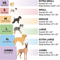 Dog Bed for Large/Medium Dogs, 100% Washable, Sized to Fit Crates