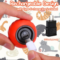 2PCS Interactive Cat Toy Ball, Rechargeable Cat Toys for Indoor Cats