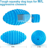 Tough Squeaky Football Dog Toy
