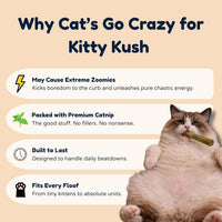 Kitty Kush Catnip Pre-Roll Toys (3-Pack) 100% Catnip Filled