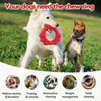 Indestructible Dog Chew Toys for Aggressive Chewer (red)