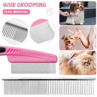 Dog Brush & Grooming Kit – 9-Piece Pet Brush & Deshedding Set for Pets