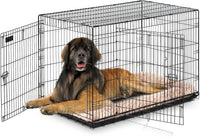Products Two Door Great Crate Wire Dog Crate, 48 Inch, for Pets 90-125 Lbs, with 5-Point Locking System