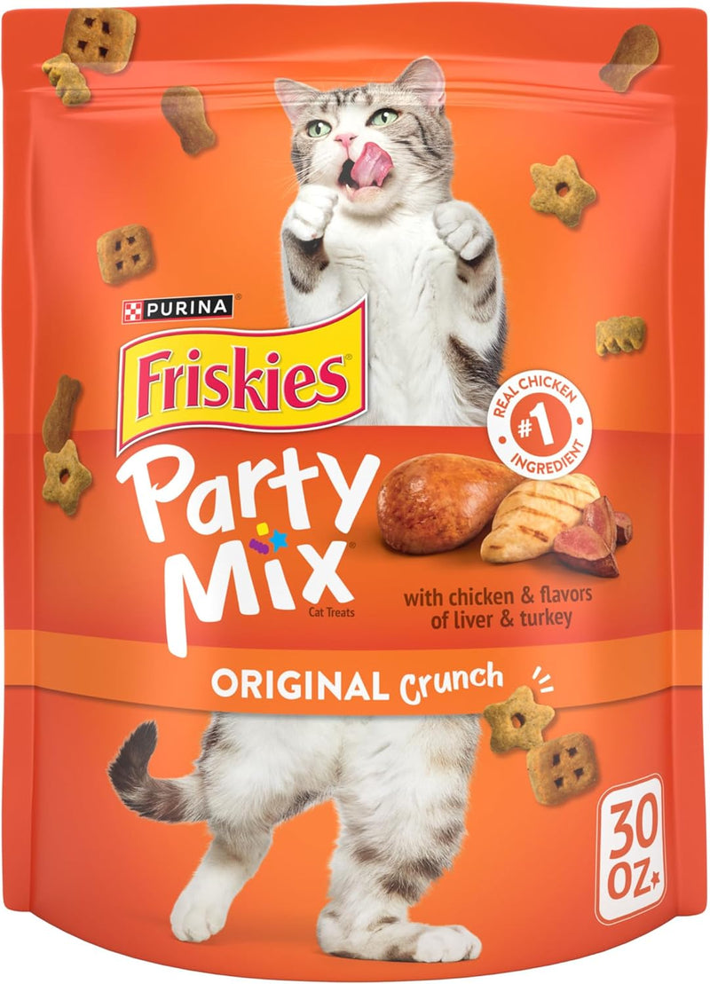 Purina Party Mix Original Crunch Cat Treats 30 Oz Pouch