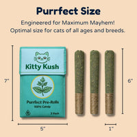 Kitty Kush Catnip Pre-Roll Toys (3-Pack) 100% Catnip Filled
