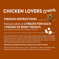 Purina Cat Treats, Party Mix Chicken Lovers Crunch - 20 Oz. Pouch (Pack of 2)