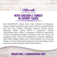 Healthy Indulgence Morsels Adult Wet Cat Food, Natural, Protein Rich, Grain Free, Chicken and Turkey Recipe, 3 Oz, Pack of 24 Pouches