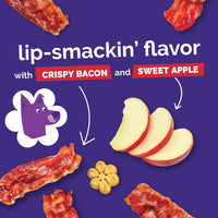 Baked Dog Treats, Low Calorie Treats, Apple & Bacon Flavor, 20Oz
