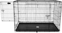 Products Two Door Great Crate Wire Dog Crate, 48 Inch, for Pets 90-125 Lbs, with 5-Point Locking System