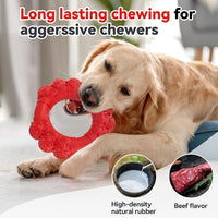 Indestructible Dog Chew Toys for Aggressive Chewer (red)