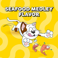 Classic Crunchy and Soft Cat Treats, Seafood Medley, 30 Oz