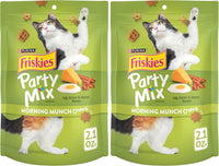 Purina Party Mix Morning Munch Crunch Cat Treats - 2.1 Oz. Pouches,(Pack of 20)