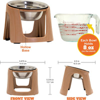 Sportpet Food Bowls Stainless Steel Gravity Feeder