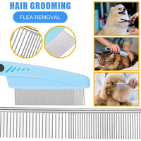 Dog Brush & Grooming Kit – 9-Piece Pet Brush & Deshedding Set for Pets