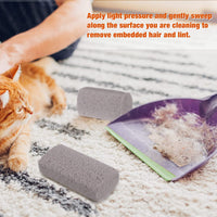 2 Pieces Pet Hair Remover for Cat Hair Removal Pumice Stone