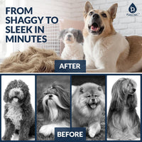 Rechargeable Dog Clippers for Grooming – Professional Pet Clippers for Dogs & Cats, Adjustable Blades