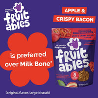 Baked Dog Treats, Low Calorie Treats, Apple & Bacon Flavor, 20Oz