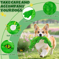 Squeaky Plush Crocodile Dog Toy - Interactive Stuffed Animal for Tug of War