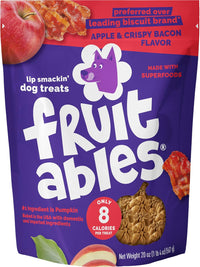 Baked Dog Treats, Low Calorie Treats, Apple & Bacon Flavor, 20Oz