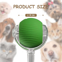 Interactive Cat Toy Automatic Moving Ball, Indoor Cats, Rechargeable, Green