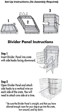 Products Two Door Great Crate Wire Dog Crate, 48 Inch, for Pets 90-125 Lbs, with 5-Point Locking System