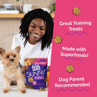 Skinny Mini Dog Treats, Training Treats, Grilled Bison, 5Oz