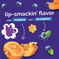 Baked Dog Treats, Low Calorie Treats, Pumpkin & Blueberry, 7Oz